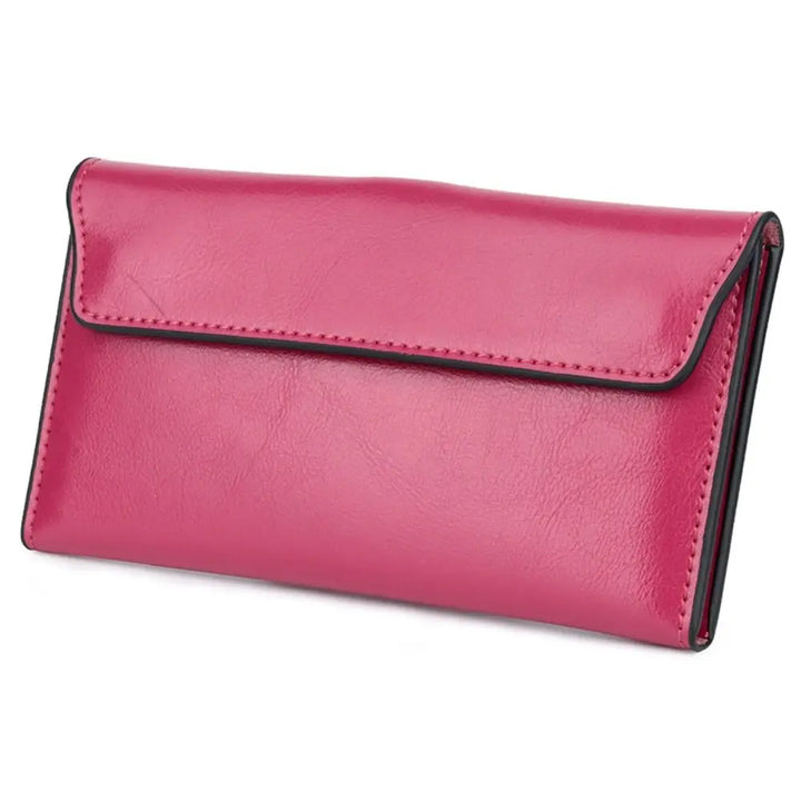 Levoire | Portefeuille Long Pour Femmes En Simili Cuir De Haute Qualité Rosa