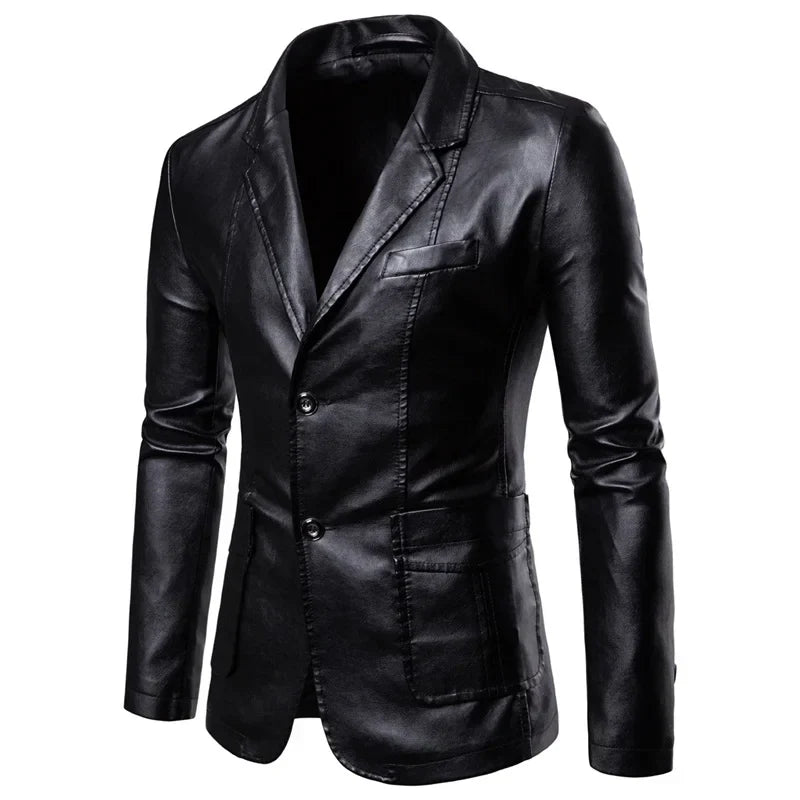 Levoire | Veste Mi-Longue Décontractée Pour Hommes Avec Col Noir
