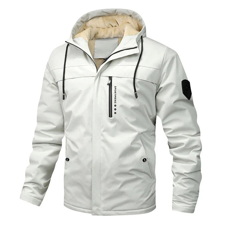 Levoire | Veste D'Hiver Pour Hommes Avec Capuche Et Polaire Beige