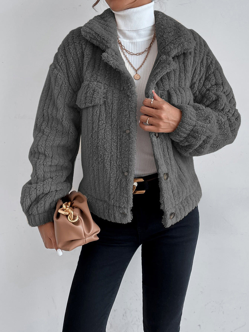 Levoire | Veste Chaude Et Confortable Gris foncé