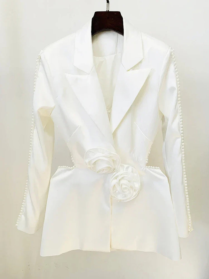 Levoire | Applications Perles Le blazer blanc