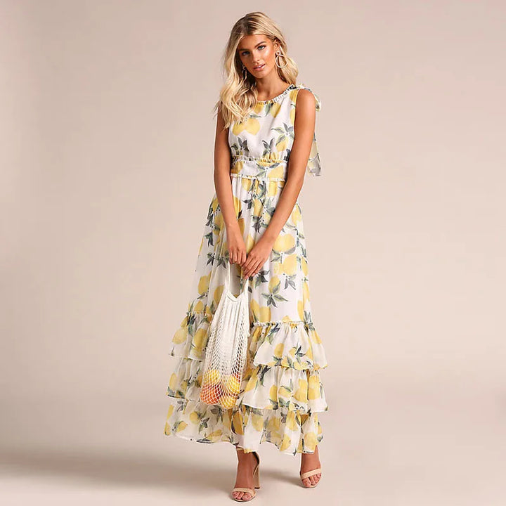 Levoire | Robe Maxi Imprimée Respirante Pour Le Printemps Et L'Été