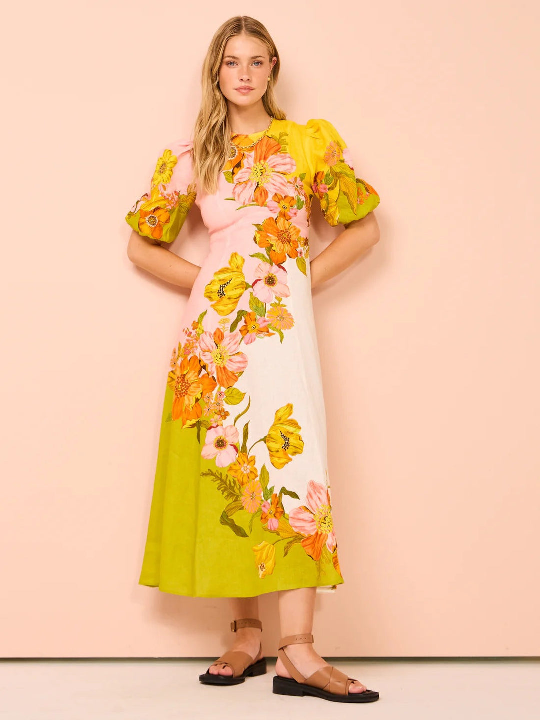 Levoire | Robe Midi Fleurie Tendance pour les Vacances