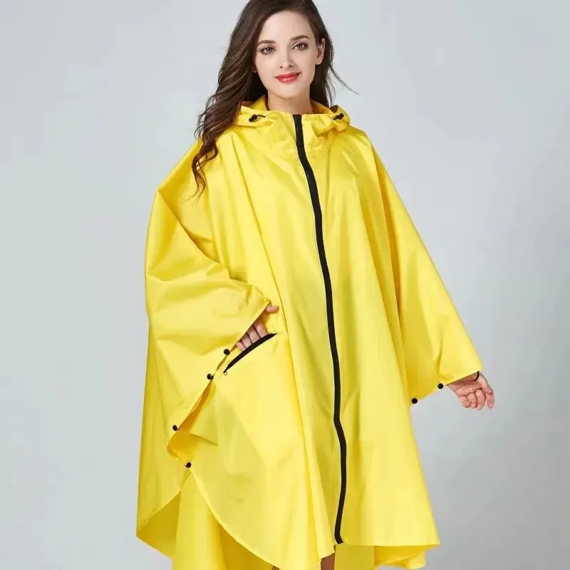 Levoire | Poncho Imperméable Pour Femmes Jaune Une taille