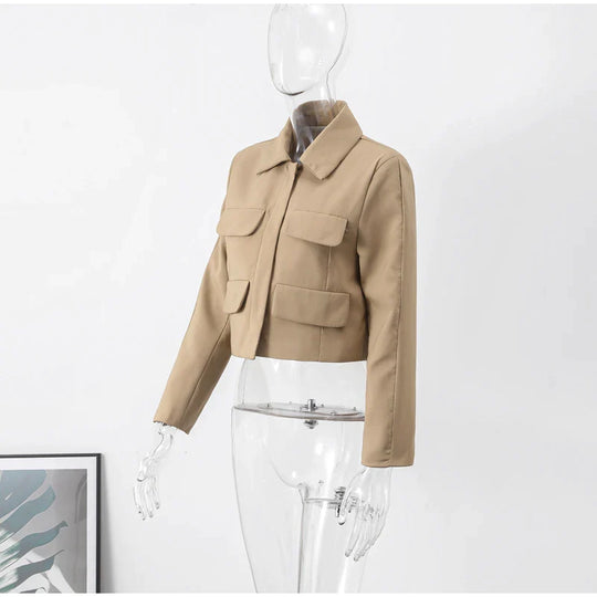 Levoire | Veste Longue À Boutons Et Multiples Poches