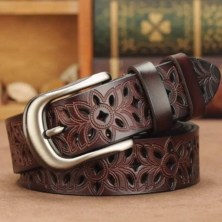 Levoire | Ceinture En Cuir Pour Femmes Kahvia 115cm