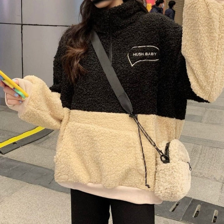 Levoire | Pull Plus Chaud Avec Poche Noir
