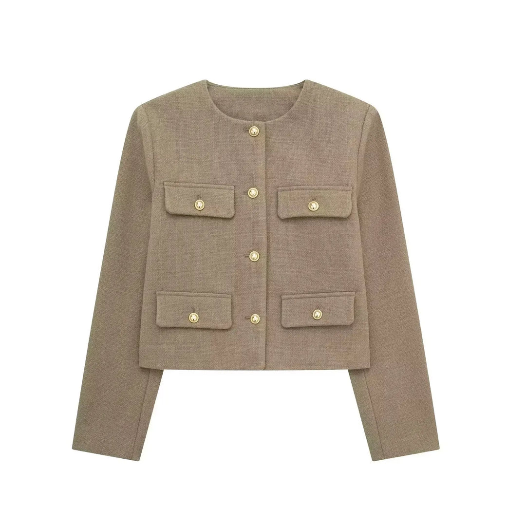 Levoire | Gilet En Maille Avec Look Streetwear Tendance Marron vert