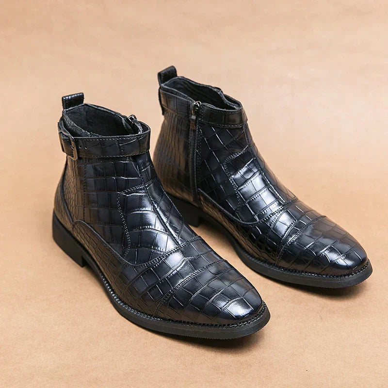 Levoire | Bottines En Cuir Avec Boucles Musta