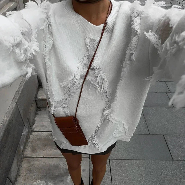 Levoire | Pull Surdimensionné Avec Franges