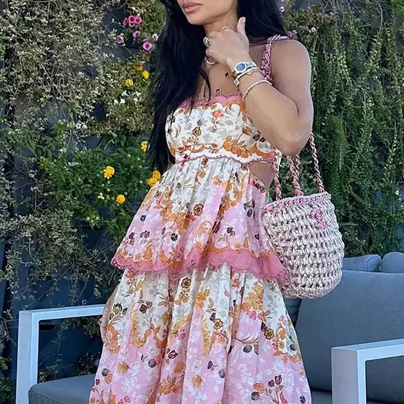 Levoire | Joueuse robe fleurie etagée