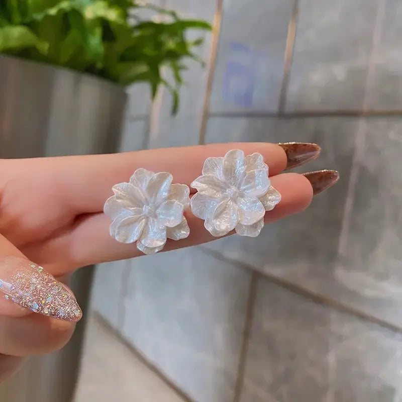 Levoire | Boucles D'Oreilles Émail Fleuries 661495