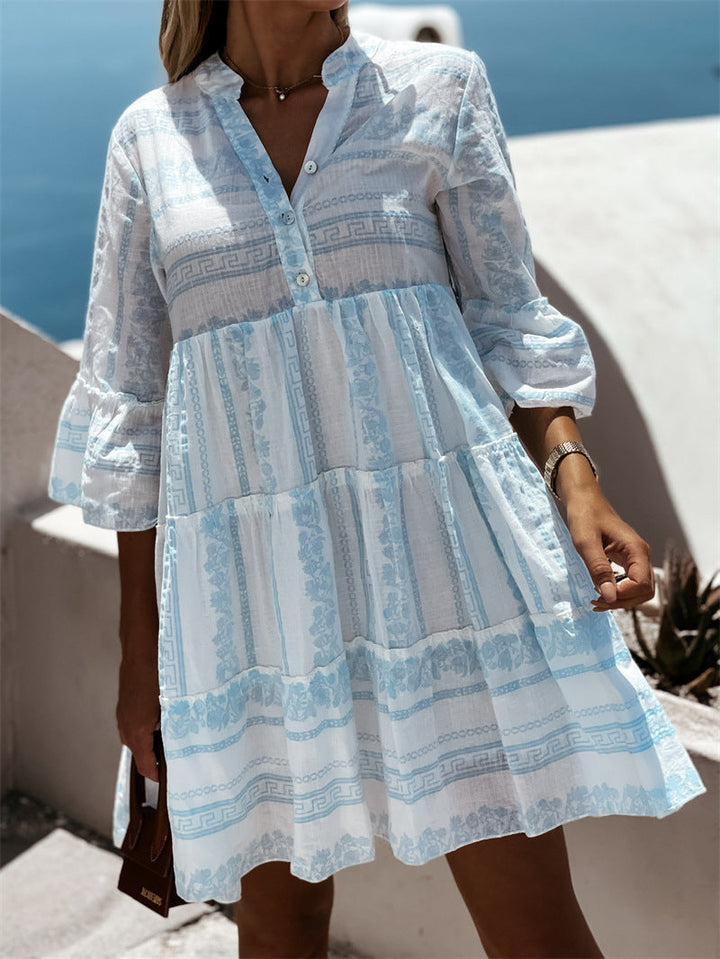 Levoire | Robe Volants Légère Motif Joyeux