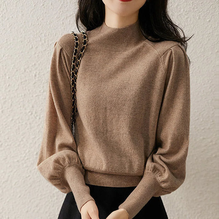 Levoire | Chemise À Col Montant Élégante Braun