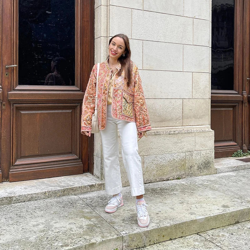 Levoire | Veste Élégante Avec Imprimé Et Sensation Douce Comme Le Cachemire