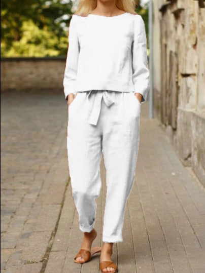 Levoire | Costume D'Été Léger Pour Femmes Blanc