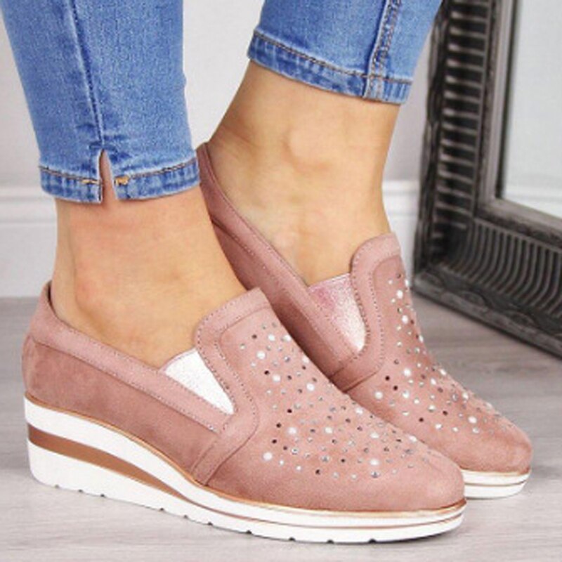 Levoire | Chaussures Pour Femmes Avec Talon Et Semelle Intérieure Douce Rosa