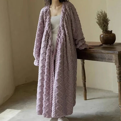 Levoire | Long Veste De Bain Chaud Lila