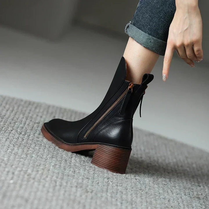 Levoire | Bottes en cuir mi-mollet
