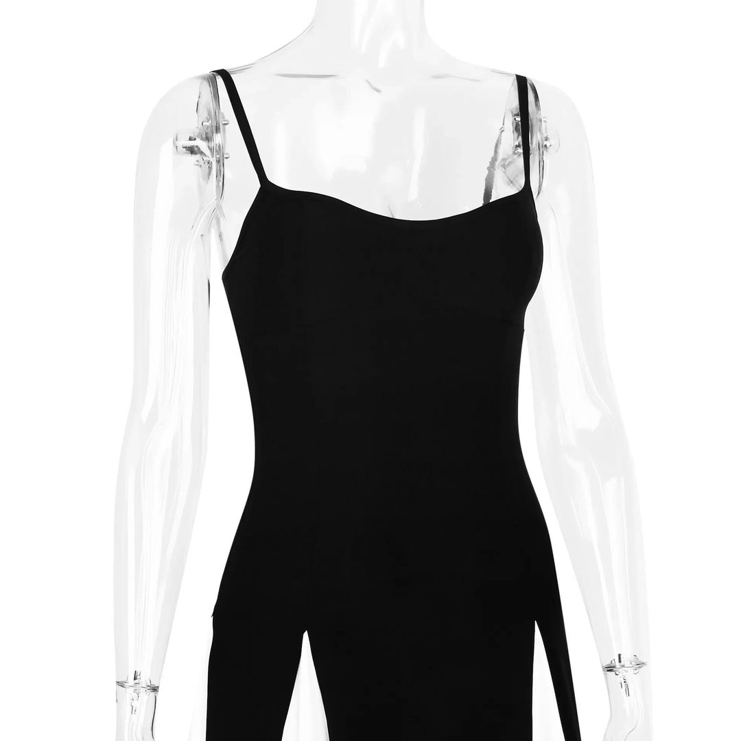 Levoire | Robe Maxi Splice Dos Nu Épaule Dénudée