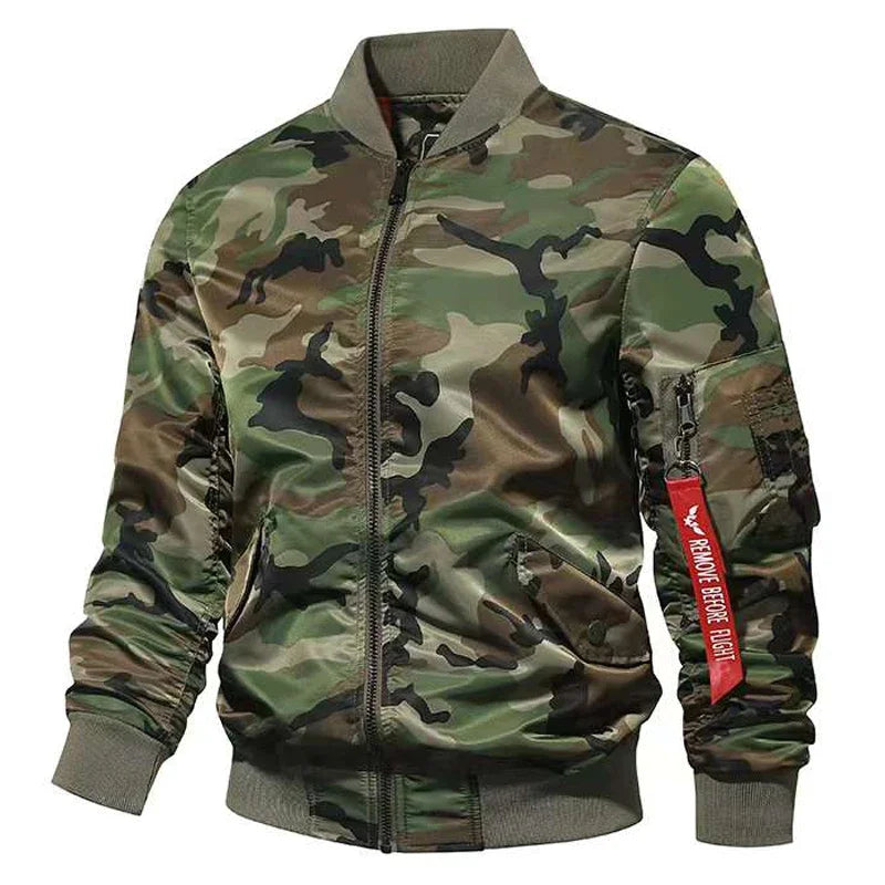 Levoire | Veste Varsity Sportive Et Tendance Pour Hommes Camouflage