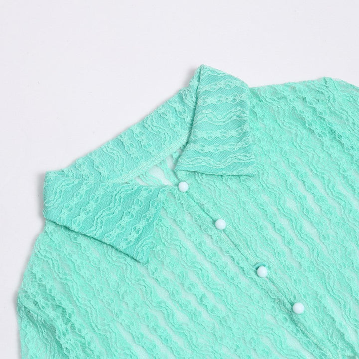 Levoire | Top Court À Manches Longues Robe Mini Plissée