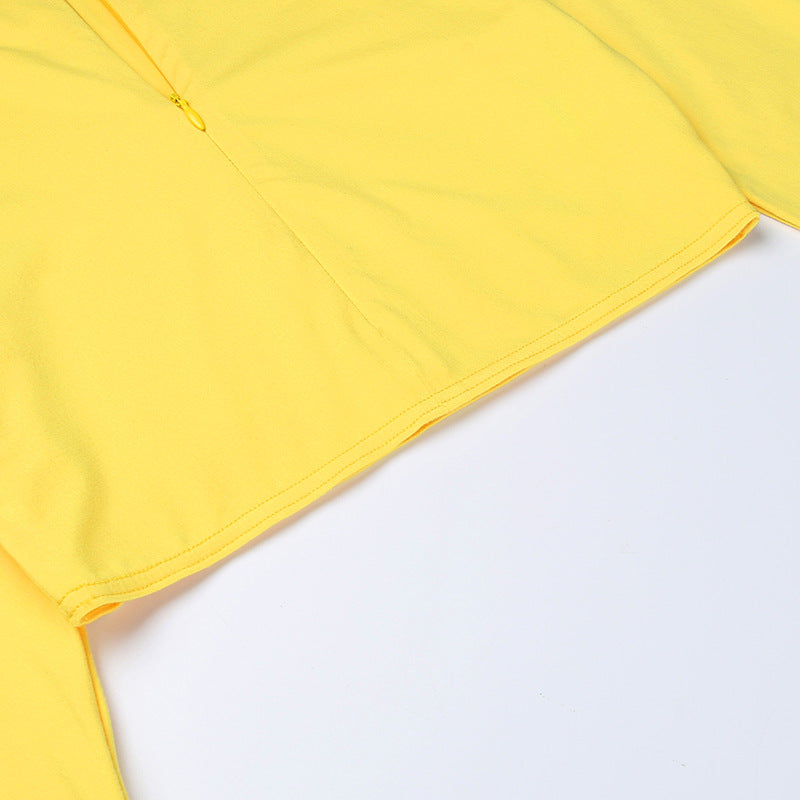 Levoire | Midi Dress With Long Sleeves And V Neck