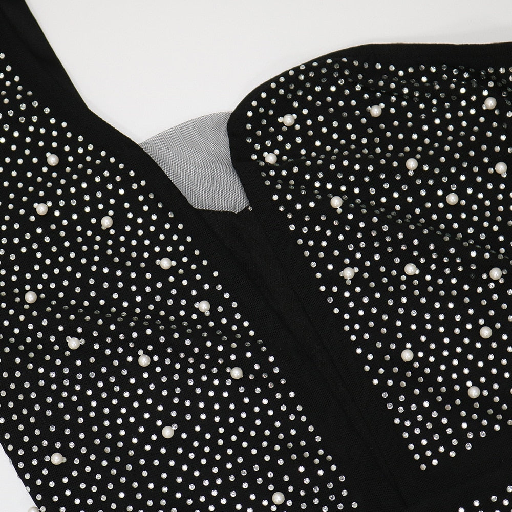 Levoire | Robe À Une Épaule Et Tissu En Filet Minimode