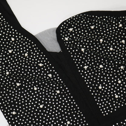 Levoire | Robe À Une Épaule Et Tissu En Filet Minimode