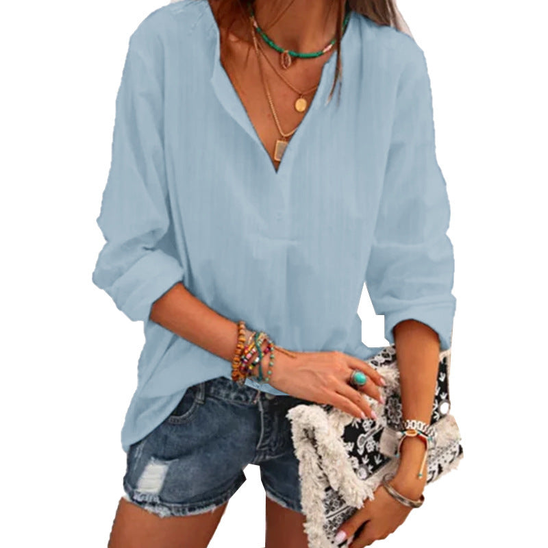 Levoire | T-Shirt Été Coupe Classique Bleu