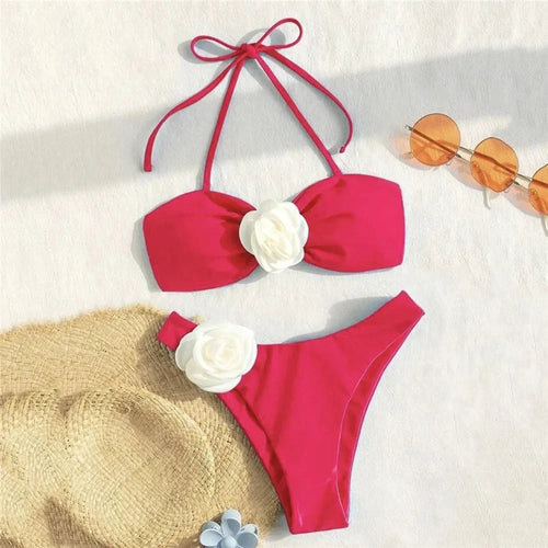 Levoire | Maillot De Bain Deux Pièces Avec Motif De Roses