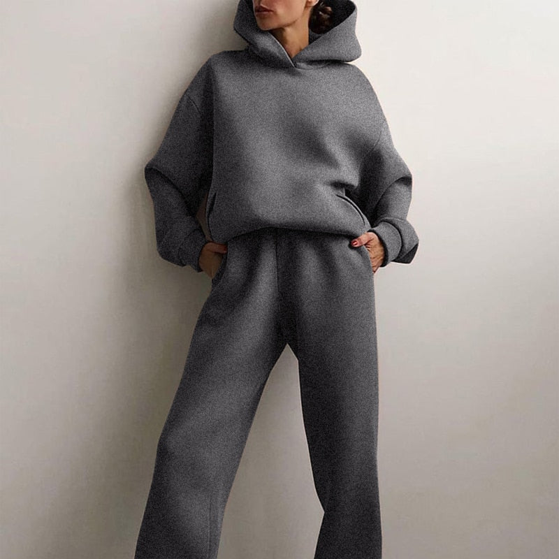 Levoire | Ensemble De Jogging Grande Taille Gris