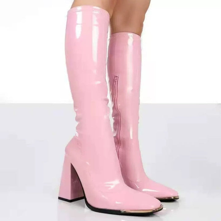 Levoire | Bottes De Pluie Confortables À Fermeture Éclair Sans Glisse Rosa