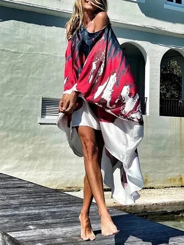 Levoire | Asymmetrische Lange Zomerjurk C Taille unique