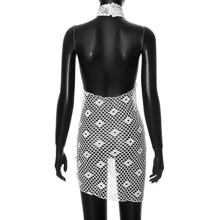 Levoire | Robe Mini V-Décolleté En Maille Åpen