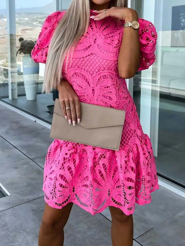 Levoire | Robe Mini Brodée Rosa