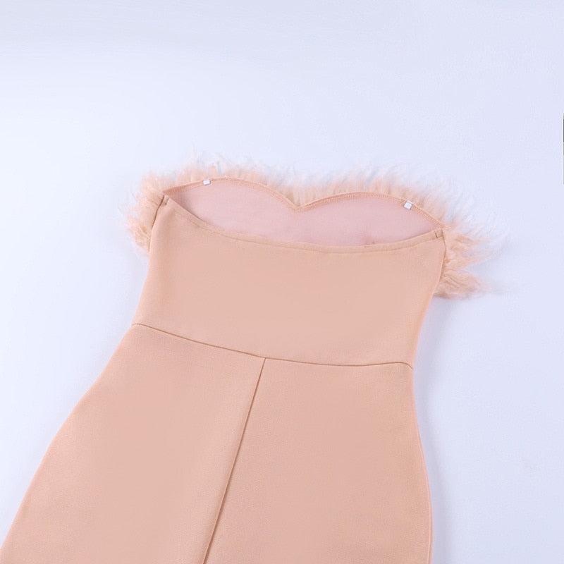 Levoire | Feder Dos Nu Sans Bretelles Mi-Mollet Robes