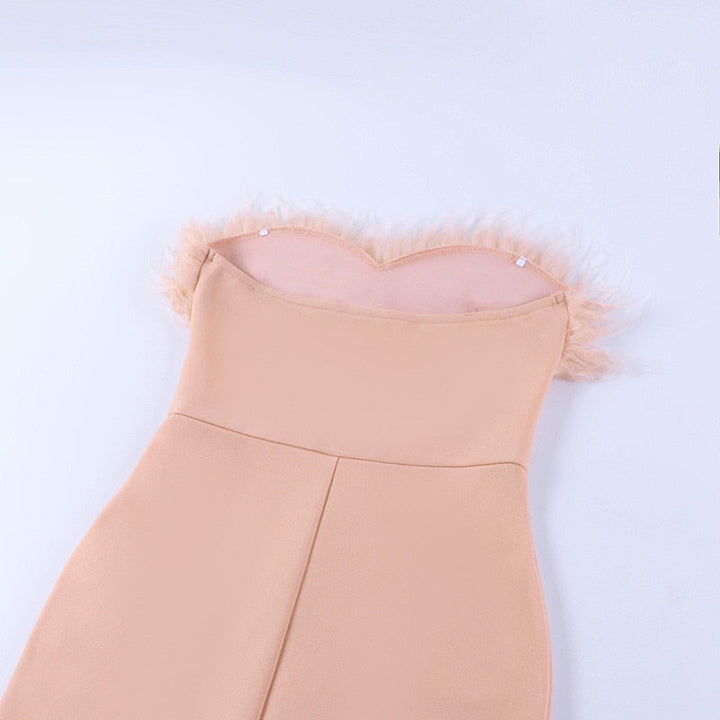 Levoire | Feder Dos Nu Sans Bretelles Mi-Mollet Robes