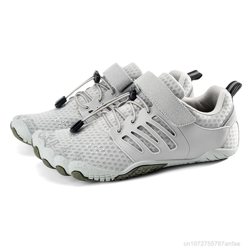 Levoire | Chaussures De Randonnée Pieds Nus Avec Boucle Pour Femmes Et Hommes Gris