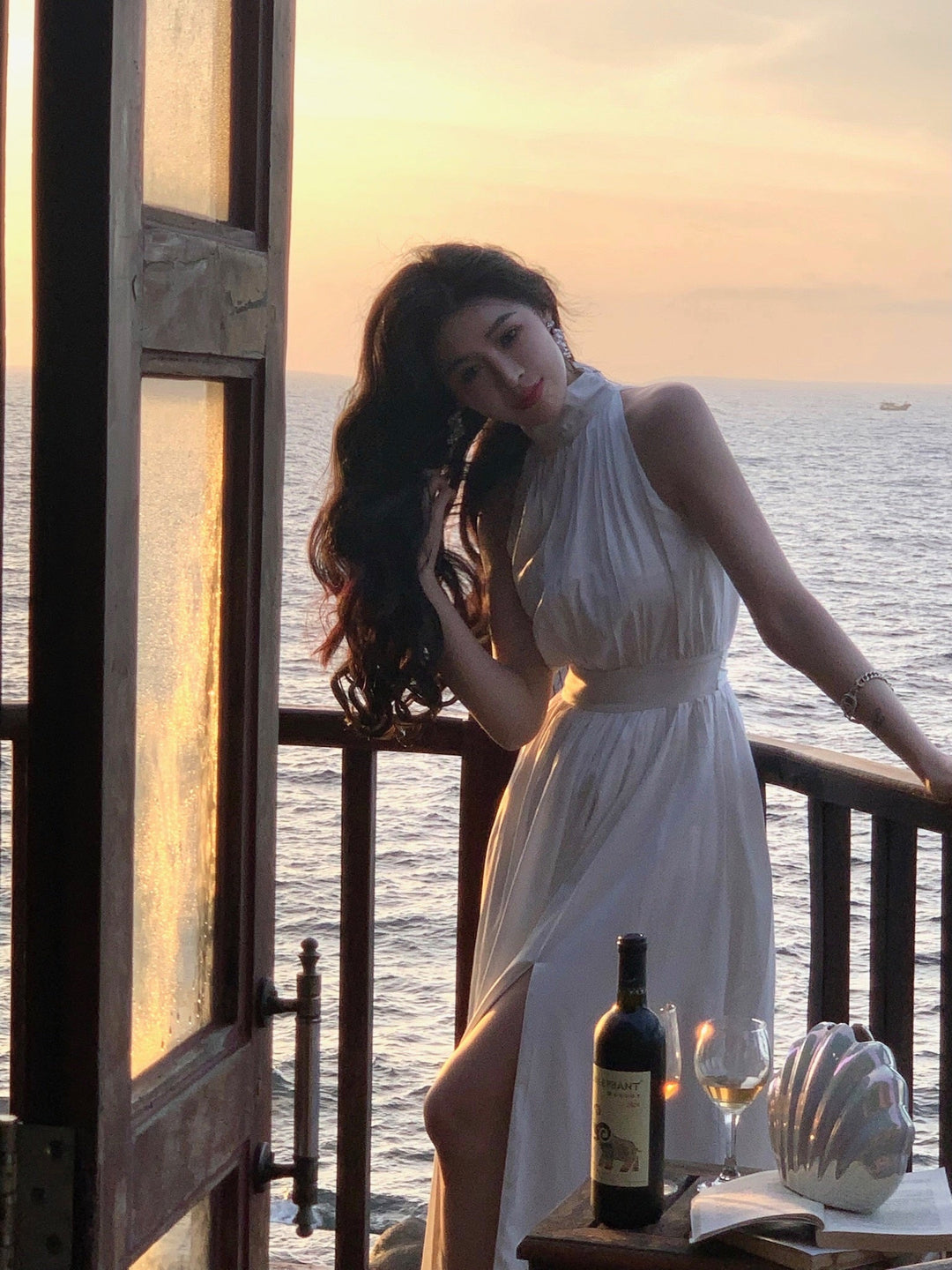 Levoire | Robe Midi En Chiffon Décolletée