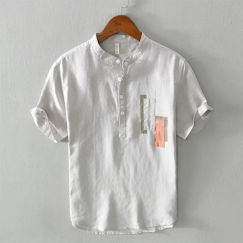 Levoire | Chemise à demi-manches Gris
