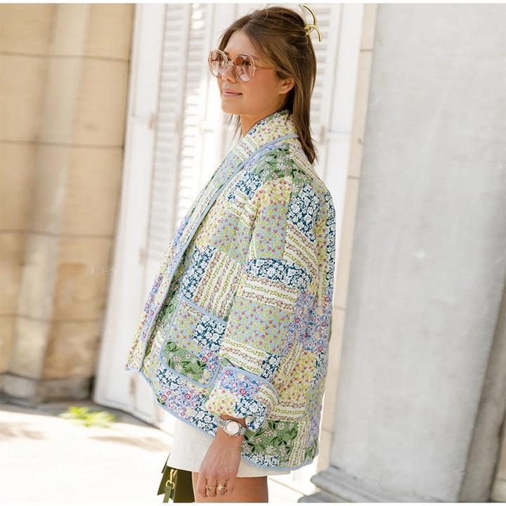 Levoire | Veste Matelassée En Patchwork Décontractée