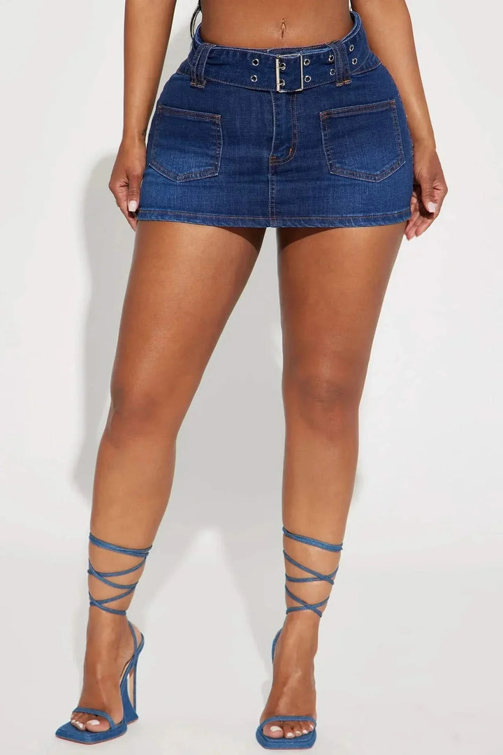 Levoire | Jupe En Jean Avec Ceinture