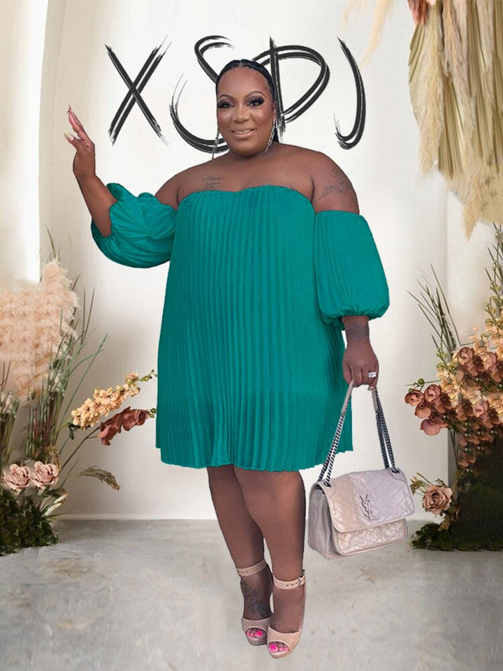 Levoire | Robe Sans Manches En Chiffon À Épaules Dénudées Plissée