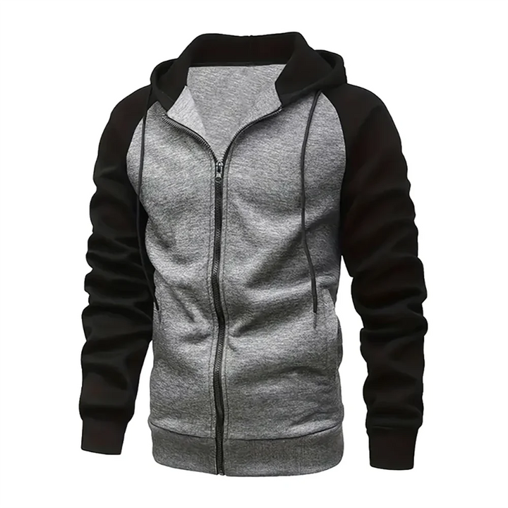 Levoire | Sweat à Manches Longues Homme Bloc de Couleur Gris