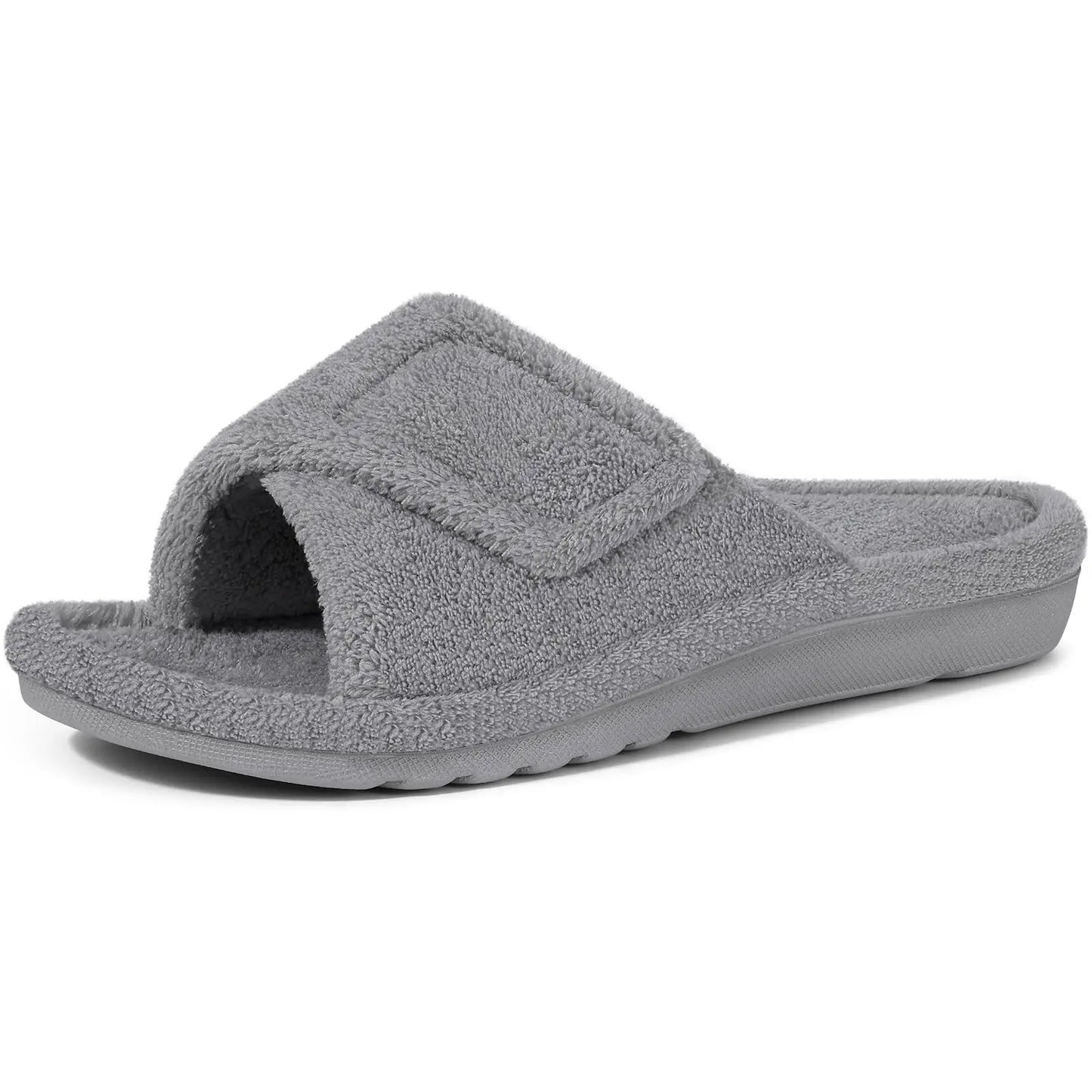 Levoire | Chaussons Fourrés Ajustables Gris