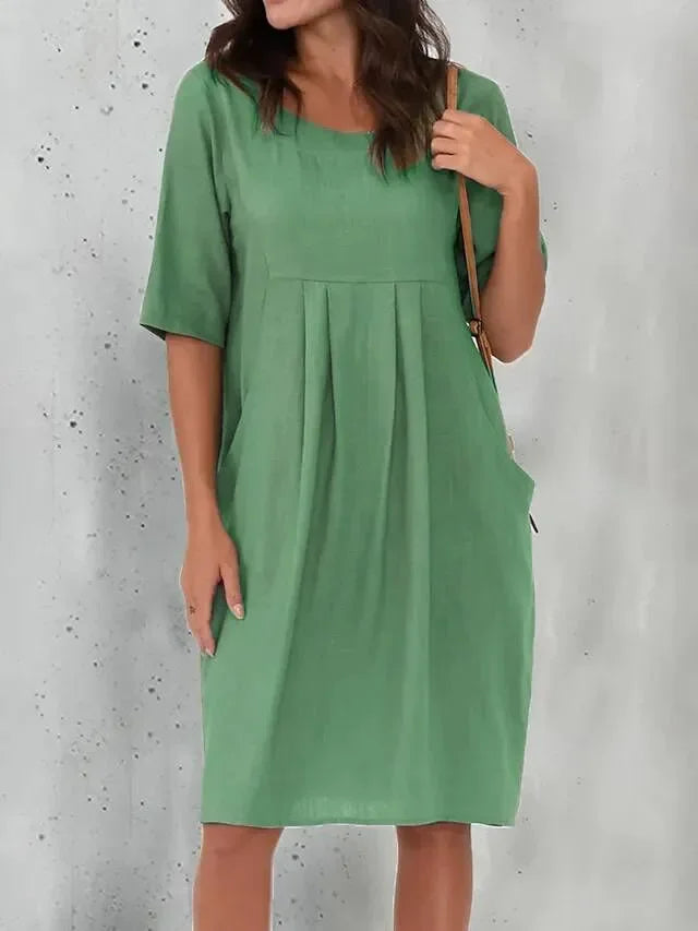 Levoire | Robe mi-longue élégante Vert
