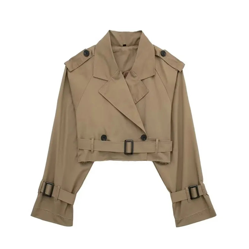 Levoire | Trench-Coat Gürtelter Braun