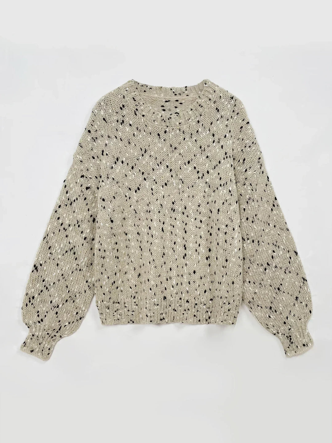 Levoire | Pull Confort Ouvert En Tricot Avec Col Rond