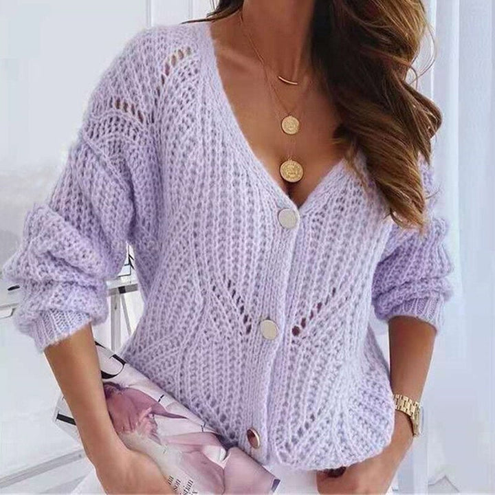 Levoire | Pull Élégant, Doux, Sans Épaules En Grande Taille Avec Des Boutons